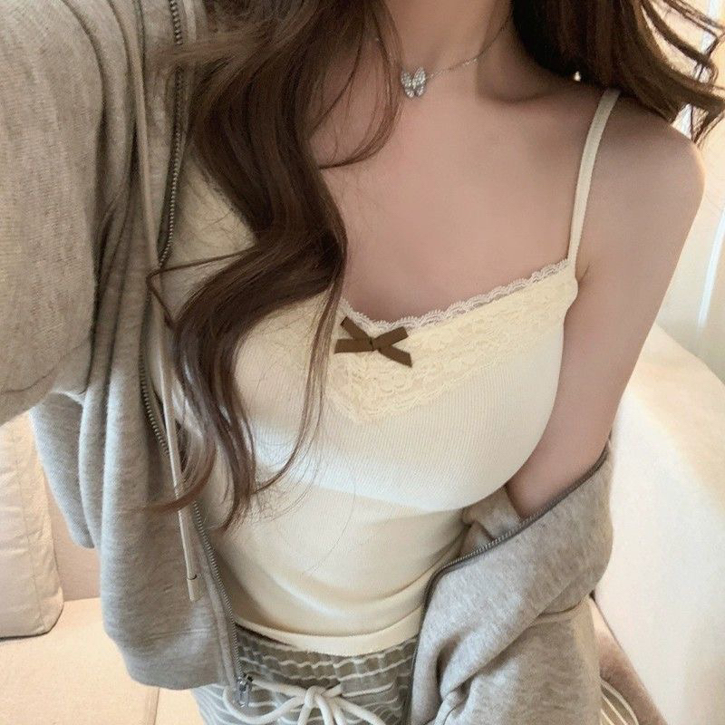 Áo kiểu 2 dây vạt dài phối ren cài gợi cảm, Áo Kiểu Cổ Yếm Phối Ren Có Mút Ngực Bl25 ( có Bigsize) | BigBuy360 - bigbuy360.vn