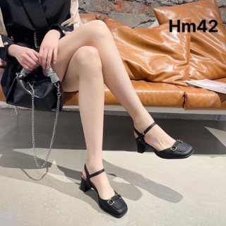 Giày Cao Gót Nữ 7cm Bít Mũi Phối Khóa Miu X776 Bảo Hành 1 Năm