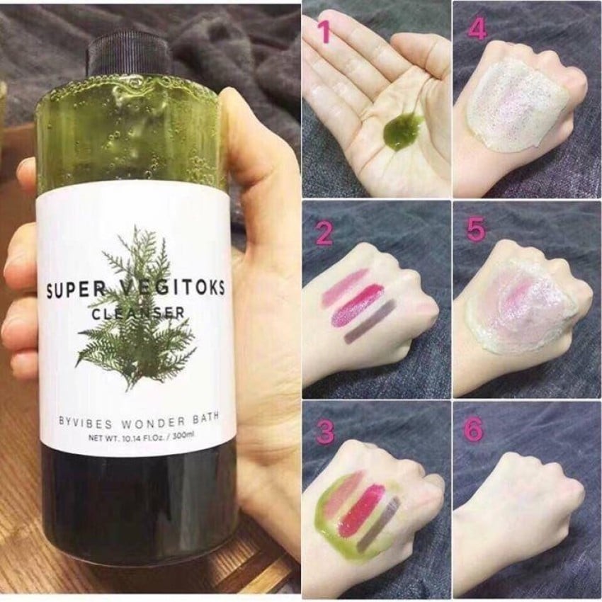 Sữa Rửa Mặt Byvibes Wonder Bath Super Vegitoks Cleanser 300ml