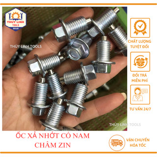 Ốc xả nhớt nam châm kèm long đen cho xe số xe ga các loại, ốc xả nhớt 12li, ốc xả nhớt 17li Thùy Linh Tools