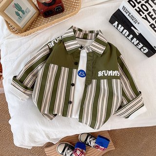 áo sơ mi bé trai hàn quốc - áo dài tay ST41 Size 90-130 9-27 kg thời trang trẻ em hàng quảng châu