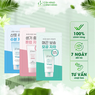  Sample Kem Chống Nắng Vật Lý, Hoá Học Nâng Tone, Kiềm Dầu Make P:rem SPF50+ PA++++ 1ml