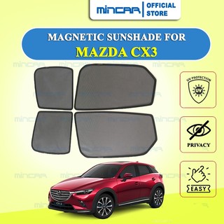 Rèm che nắng nam châm cho xe Mazda CX3, bộ 4 tấm cho 4 cửa, hàng loại 1 cao cấp nhất, vừa khít kính