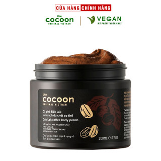 Cà phê Đắk lắk làm sạch da chết COCOON 200ml (Dak lak coffee body polish)
