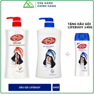 Dầu Gội Lifebuoy 640g - Cho Tóc Mềm Mượt, Dày Óng Ả