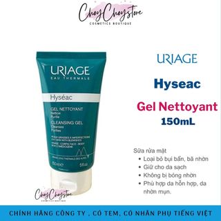 Sữa Rửa Mặt Uriage Hyseac Gel Nettoyant 150mL dành cho da dầu,da mụn & da hỗn hợp (Hàng Nhập Khẩu)