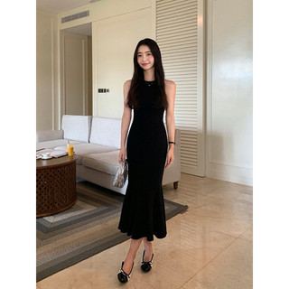 Váy thun body đuôi cá dáng dài balo
