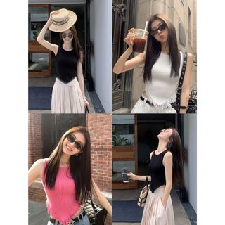 Áo thun nữ thời trang mềm mại co dãn tốt kèm mút ngực tiện lợi - cr01