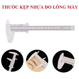 Thước kẹp,thước kéo đo lông mày bằng nhựa 150mm, thước kẹp nhựa chữ f thước mỏ vịt 150mm