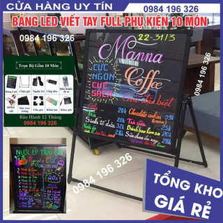 Bảng led huỳnh quang, bảng viết dạ quang 60x80cm, 50x70cm