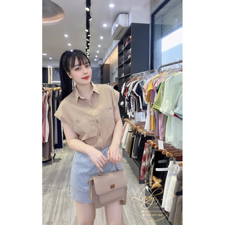 Áo sơ mi tay hến basic -LADY.Clothing