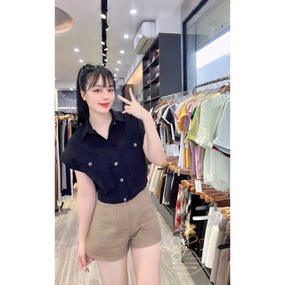 Áo sơ mi tay hến basic -LADY.Clothing
