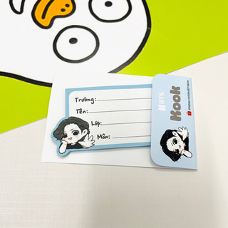 Nhãn vở chibi BTS kpop