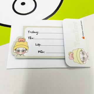 Nhãn vở chibi BTS kpop