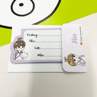 Nhãn vở chibi BTS kpop