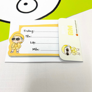 Nhãn vở chibi BTS kpop