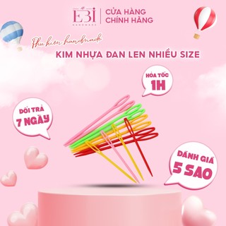 Kim khâu ebi handmade bằng nhựa dùng để khâu len, đan túi handmade - es63