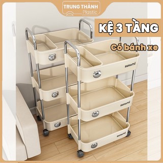 Kệ sunmix 3 tầng có bánh xe Trung Thành Plastic