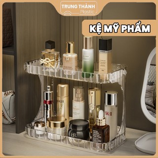 Kệ mỹ phẩm trong suốt 2 tầng Trung Thành Plastic