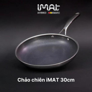 [Hàng chính hãng] Chảo chiên inox iMat Hybrid Blackcube 30cm, Phủ chống dính Daikin-Nhật Bản thế hệ mới
