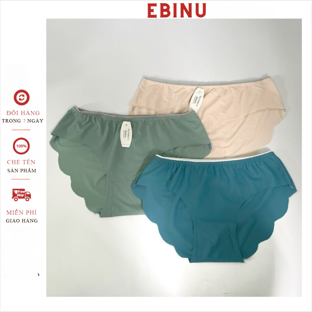 Combo 10 Quần Lót Nữ Su Đúc, Thun Lạnh Co Dãn 4 Chiều Chất Mát Mịn, Êm, Ôm Mông, Hàng Đẹp S M L Xl 2Xl Từ 35 - 70Kg Ebinu