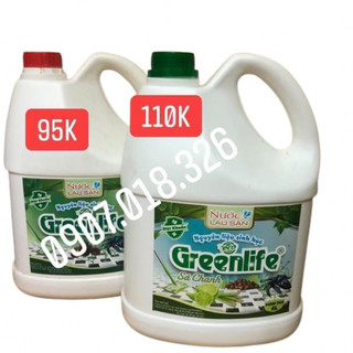 Nước lau nhà (sàn) sinh học Greenlife 4 lít, nước lau nhà sả chanh, nước lau nhà hương q