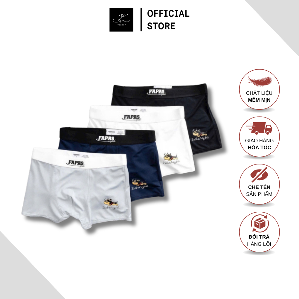 [ Combo 4c ]Quần Sịp Đùi Nam Thun Lạnh Cotton, Hoạt Hình, Thoáng Mát, Quần Boxer Nam Giá Rẻ In Họa Tiêt Đủ Size XL/XTiêt