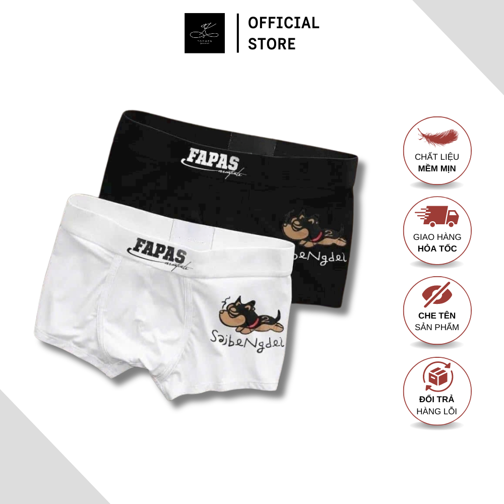 Quần Lót Nam Thun Lạnh Hoạ Tiết Hoạt Hình , Quần Boxer Nam Chất Thun Mát Lạnh Loại 1
