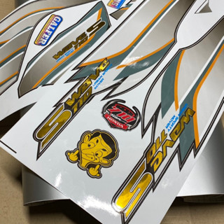  Combo Tem Wave S + Decanl Bạc Dán Cho Xe Wave 50 100 110 