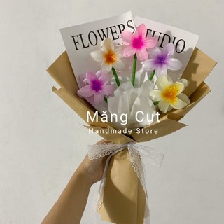 Bó hoa kẹp hoa sứ bó sẵn như hình