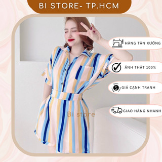 Đồ bộ lụa mango, áo sơ mi Bistore , bigsize đến 50- 65kg