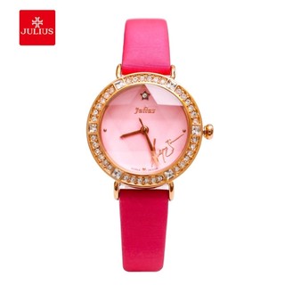 Đồng hồ nữ Julius Hàn Quốc JA-823 dây da cá tính