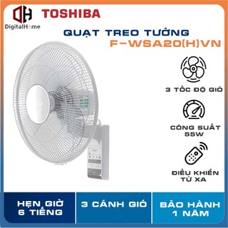  Quạt Treo Tường Toshiba F-WSA20 H VN,3 Tốc Độ ,55W Siêu Tiết Kiệm,Có Điều Khiển Bảo Hành Chính Hãng 1 Năm 