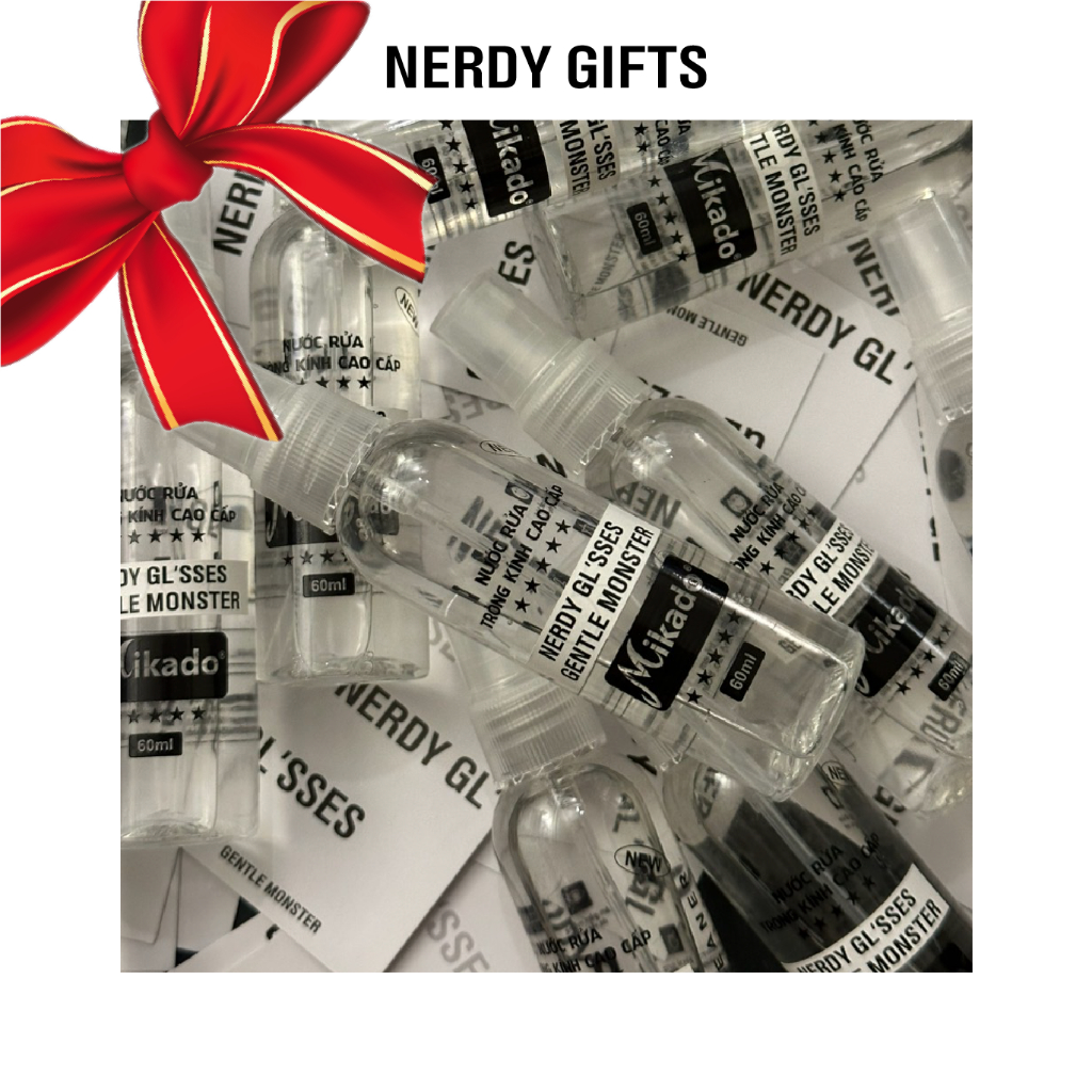 [NERDY GIFT] Nước lau kính Nerdy 60ml đánh bay bụi bẩn tăng tuổi thọ của kính