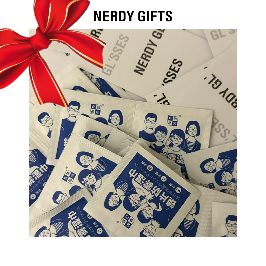 [NERDY GIFT] Khăn NANO dùng một lần NERDY siêu sạch chống xước bảo vệ mắt kính khỏi hơi nước, mờ giú