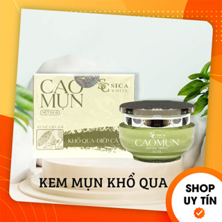   Chính Hãng  Kem Face Mụn Cao Mụn Khổ Qua Diếp Cá Sica White 10g - Kem Hỗ Trợ Giảm Mụn Mờ Thâm 