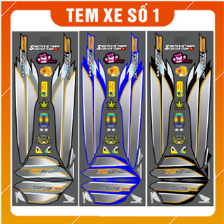 Tem xe wave (Tem Rời Wave S nhiều màu 110cc ) chất liệu cao cấp, tem 3 lớp chống bay mầu - chống nước