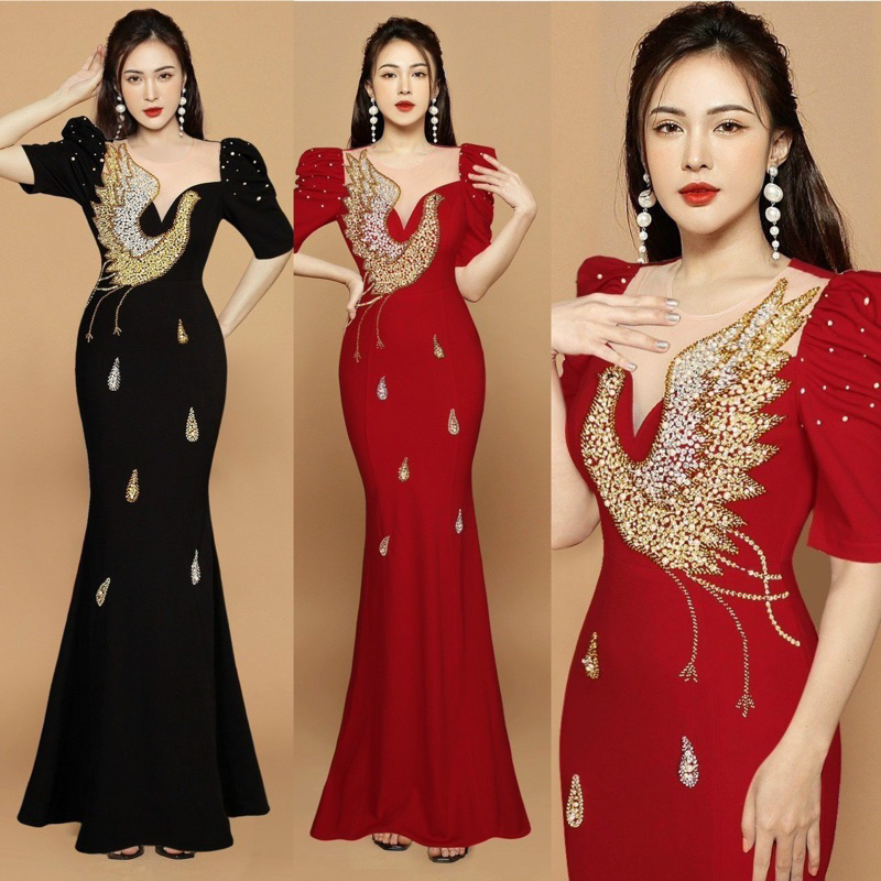 ĐẦM BODY KẾT PHƯỢNG HOÀNG ( hàng có sẵn) full size s /m/l/xl