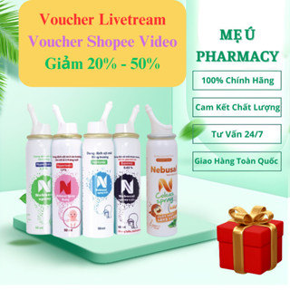 Dung Dịch Vệ Sinh Mũi Nebusal Spray Giảm Nghẹt Mũi, Sổ Mũi Cho Trẻ Từ 3 Tháng Tuổi Và Người Lớn 50ML