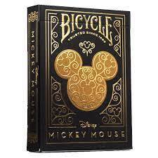 Bộ bài tây bicycle mickey mouse black & gold playing card