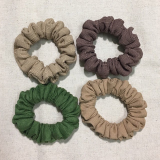 Dây Cột Tóc Vải Scrunchies Handmade Size Mini.