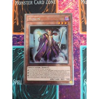 Lá bài thẻ bài Yugioh Merlin - Secret platinum Rare - Tặng bọc bài nhựa bảo quản