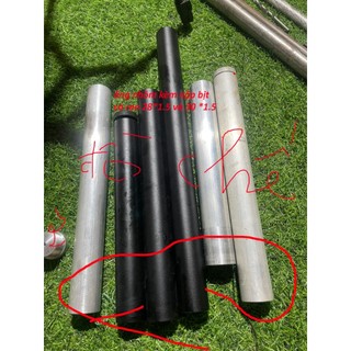 Ống nhôm nén khí đã tiện ren 2 đầu ống chiều dài 40 cm