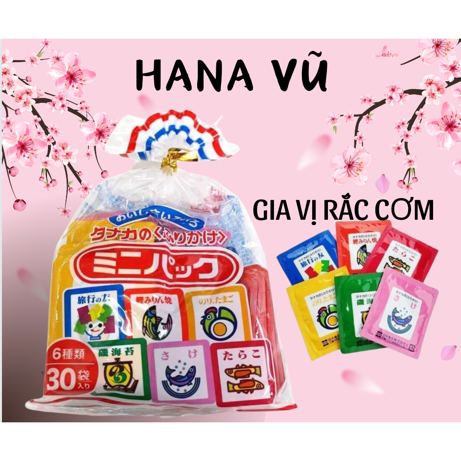 Gia vi rắc cơm Tanaka Nhật Bản 30 gói Nhật Bản