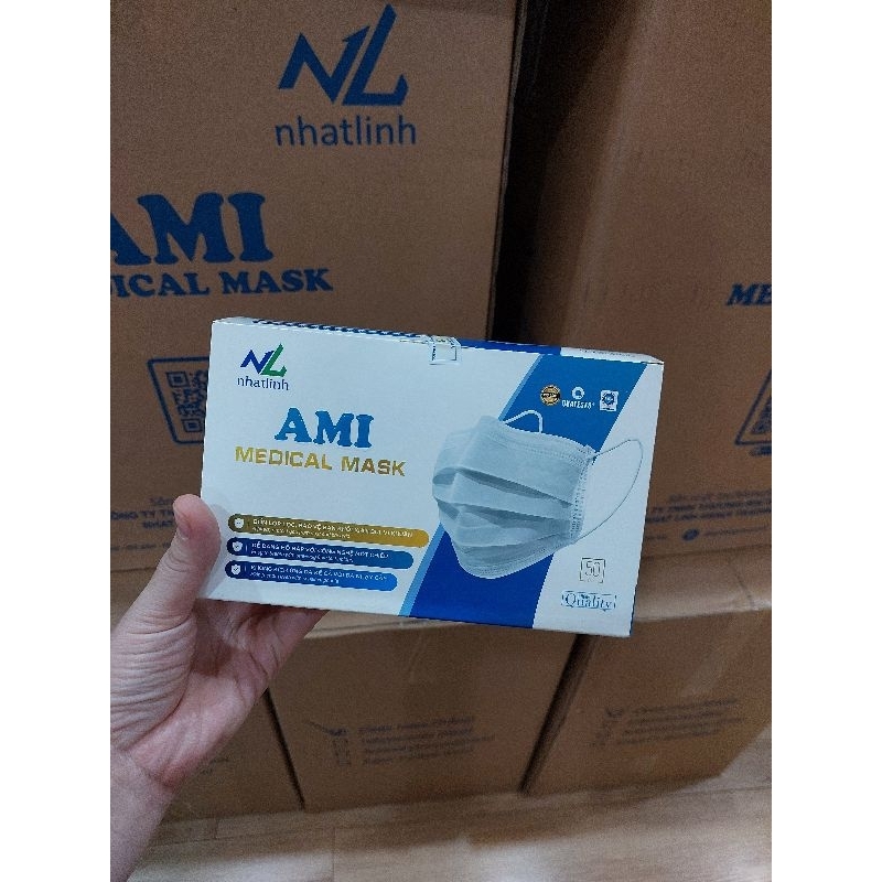 Khẩu trang y tế kháng khuẩn AMI medical mask chính hãng