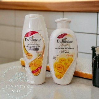 Dầu gội/ Sữa tắm dưỡng da hương hoa pháp enchanteur chai 150g