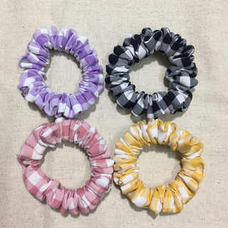 Dây Cột Tóc Vải Scrunchies Handmade Size Mini.