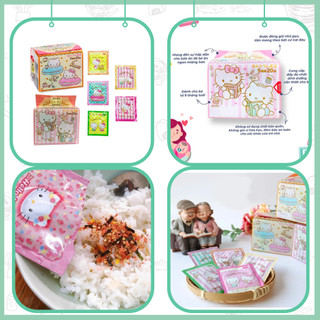 Gia vị rắc cơm Hello Kitty cho bé 20 gói nhỏ hương cá bào rong biển