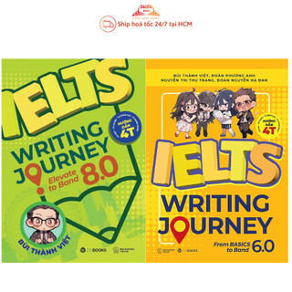 Sách - ielts writing journey from basics to band 6.0 + ielts writing journey elevate to band 8.0