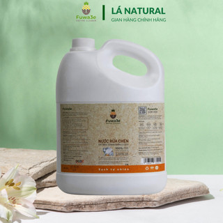 Nước rửa chén bát hữu cơ  Fuwa3e Enzyme sinh học organic 3.8L an toàn cho bé bảo vệ da tay - Lá Natural Store